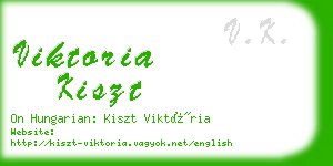 viktoria kiszt business card